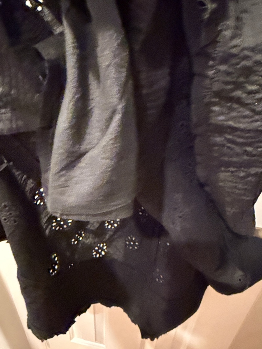 GAP Black Eyelet Tiered Maxi Dress - Picture 15 of 16